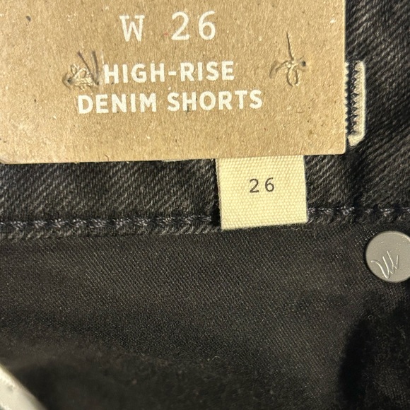 NWT Madewell Curvy High-Rise Denim Shorts in Lunar Wash sz:26 - Picture 9 of 9